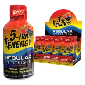 5-hour ENERGY Shot, Regular Strength, 1.93 oz, 12 Pack