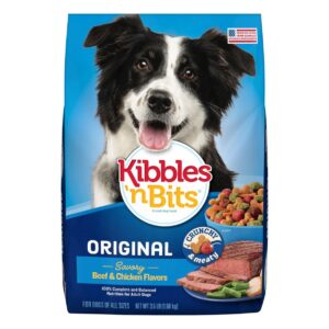 Kibbles 'N Bits Original Savory Beef & Chicken Flavors Dry Dog Food, 3.5 Pound Bag