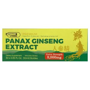Panax Ginseng Root Extract – Extra Strength, 30 Bottles