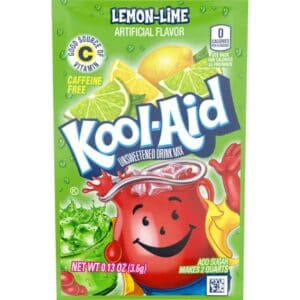 Kool-Aid Unsweetened Soft Drink Mix, 0.17 Ounce (Pack of 48) - Lemon Lime