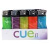 CUE II Classic Lighters – Assorted Colors (50-Count Tray)