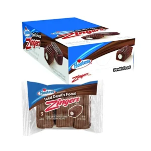 Hostess Zingers 3.81 oz – Pack of 6 - Iced Devil’s Food